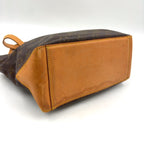Pre-Owned Cabas Piano monogram tote bag Brown light brown Leather PVC Gold M51148 LOUIS VUITTON