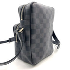 Pre-Owned Rem Damier Graphite Shoulder bag black Leather PVC Silver N41446 LOUIS VUITTON