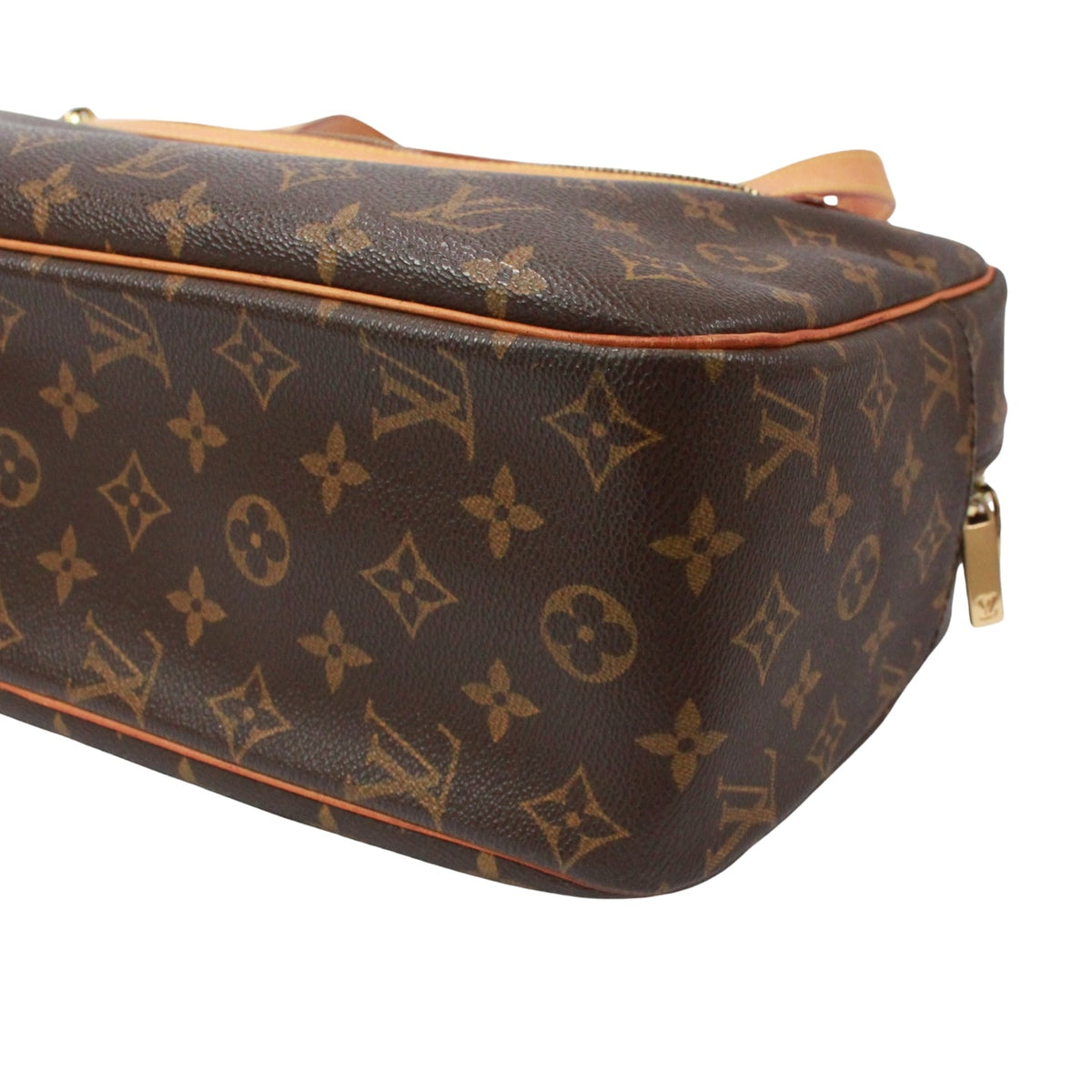 Pre-Owned Cite GM monogram Shoulder bag Brown Leather PVC Gold M51181 LOUIS VUITTON