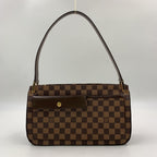 Pre-Owned Aubagne Damier  ebene Shoulder bag Brown PVC Gold N51129 LOUIS VUITTON