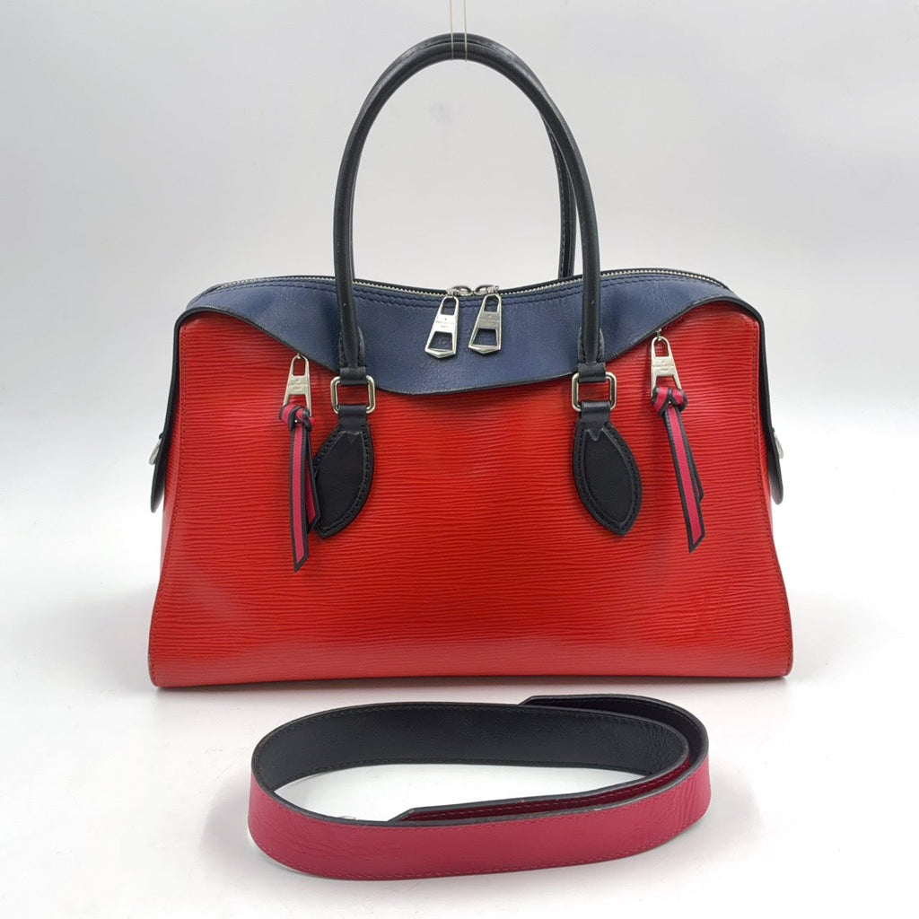 Pre-Owned Epi Tuileries Tote Handbag Navy Red Leather Silver M53544 LOUIS VUITTON