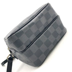 Pre-Owned Rem Damier Graphite Shoulder bag black Leather PVC Silver N41446 LOUIS VUITTON