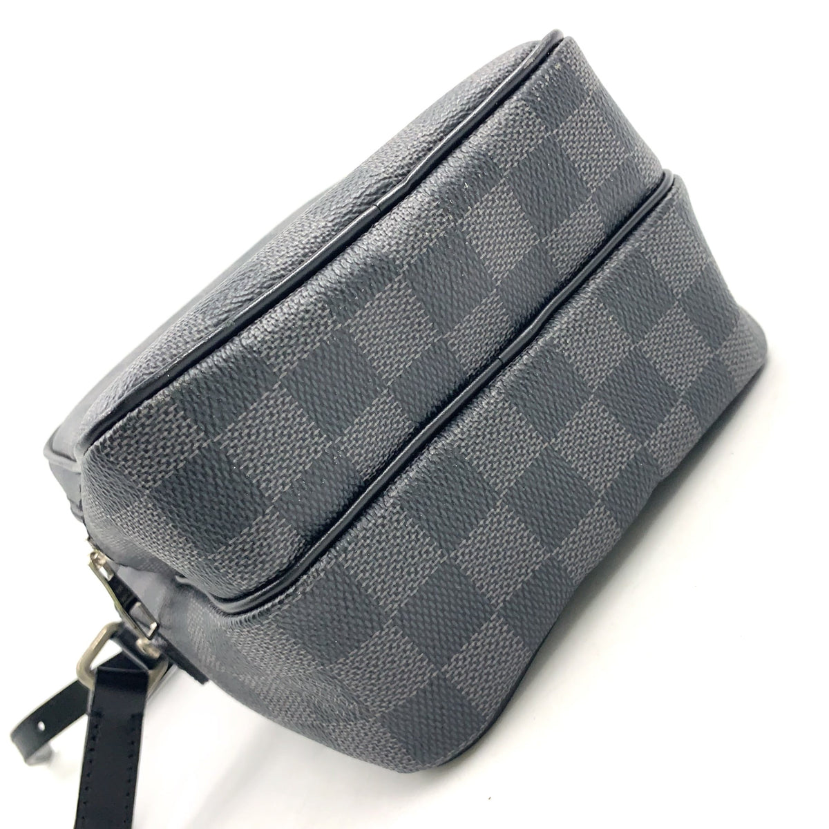 Pre-Owned Rem Damier Graphite Shoulder bag black Leather PVC Silver N41446 LOUIS VUITTON