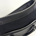 Pre-Owned 5AC Classic mini 2-Way Handbag black Calfskin Silver Maison Margiela