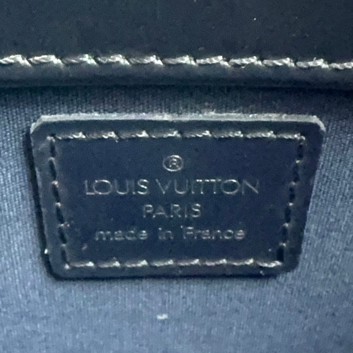 Pre-Owned fowler monogram mat blue Handbag Navy light brown Leather Calf Silver M55145 LOUIS VUITTON