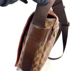 Pre-Owned Bastille Damier  ebene Shoulder bag Brown Leather PVC Gold N45258 LOUIS VUITTON