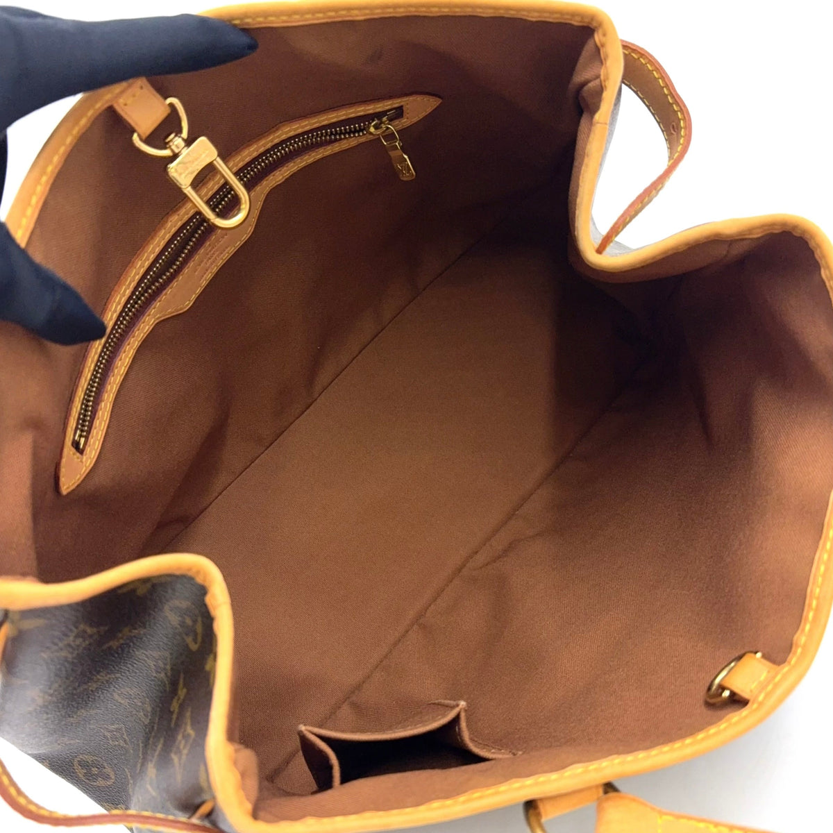 Pre-Owned Batignolles Horizontal monogram tote bag Brown light brown Leather PVC Gold M51154 LOUIS VUITTON