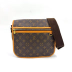 Pre-Owned Boss PM monogram macassar Shoulder bag Brown PVC Gold M56717 LOUIS VUITTON