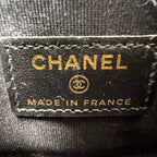 Pre-Owned matelasse top handle Serial number starting with 31 chain shoulder bag black lambskin Gold AP2682 CHANEL