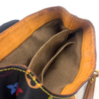 Pre-Owned Audra monogram multicolor Noir Handbag Brown black Leather PVC Gold M40048 LOUIS VUITTON