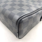 Pre-Owned Dayton PM Damier Graphite With Certificate of Authenticity Shoulder bag black Leather PVC Silver N41408 LOUIS VUITTON