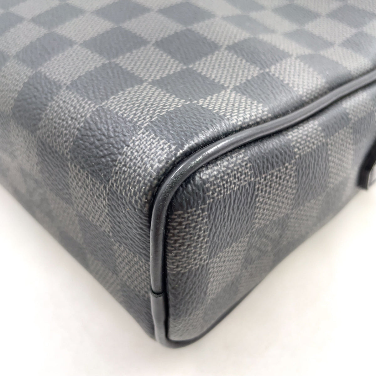 Pre-Owned Dayton PM Damier Graphite With Certificate of Authenticity Shoulder bag black Leather PVC Silver N41408 LOUIS VUITTON