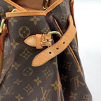 Pre-Owned Batignolles Horizontal monogram tote bag Brown light brown Leather PVC Gold M51154 LOUIS VUITTON