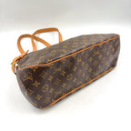 Pre-Owned Batignolles Horizontal monogram tote bag Brown light brown Leather PVC Gold M51154 LOUIS VUITTON