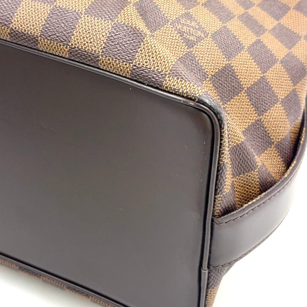 Pre-Owned Chelsea Damier  ebene Shoulder bag tote bag Brown Leather PVC Gold N51119 LOUIS VUITTON