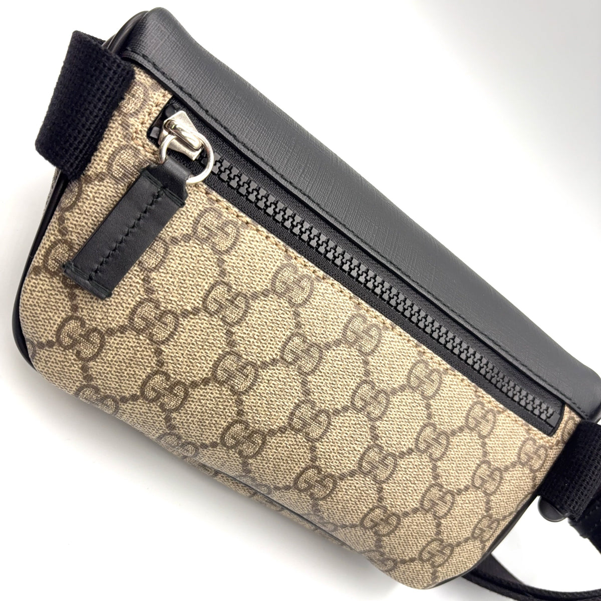 Pre-Owned eden belt body bag Brown black Leather PVC Silver 450946 GUCCI
