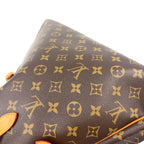 Pre-Owned Batignolles Horizontal monogram tote bag Brown Leather PVC Gold M51154 LOUIS VUITTON