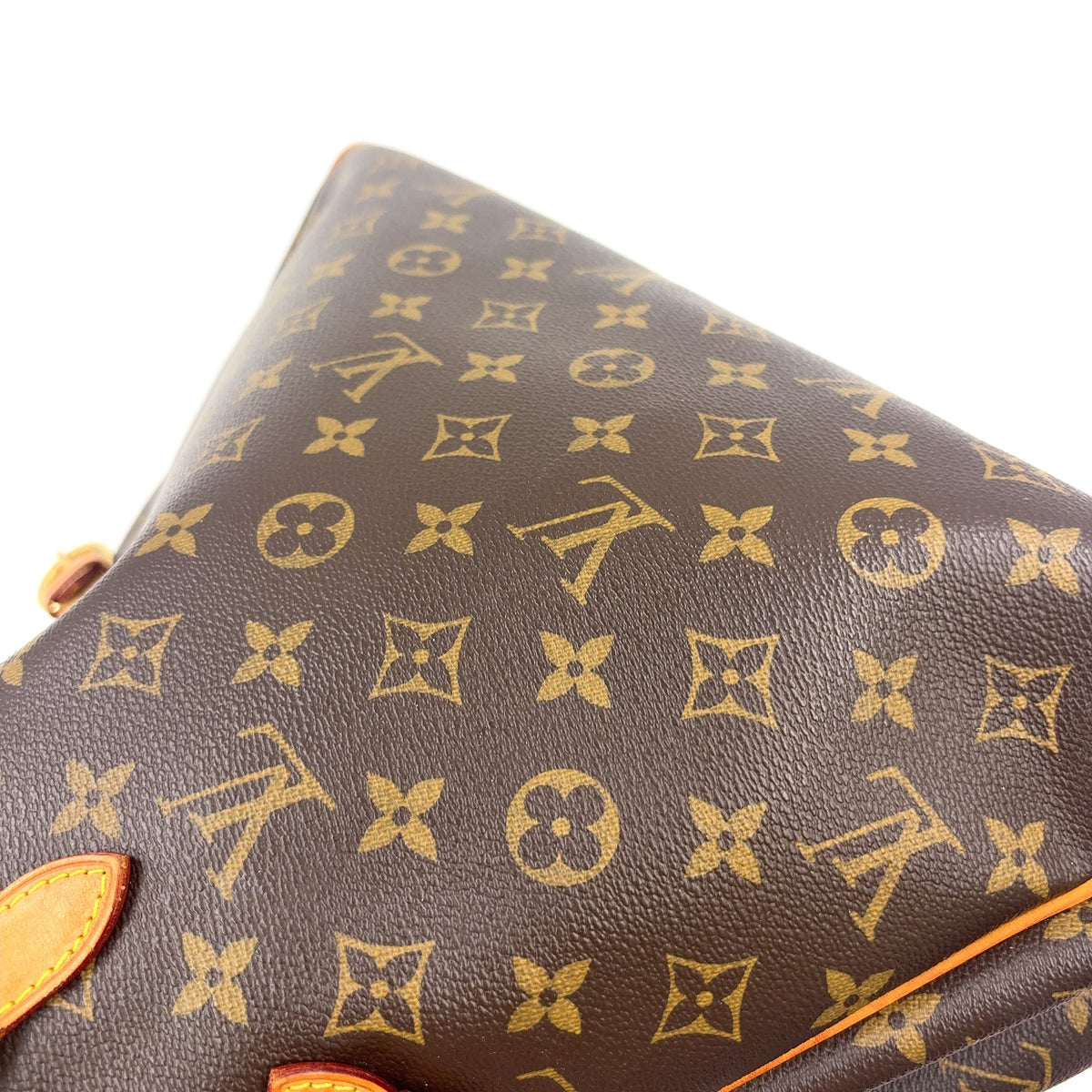 Pre-Owned Batignolles Horizontal monogram tote bag Brown Leather PVC Gold M51154 LOUIS VUITTON