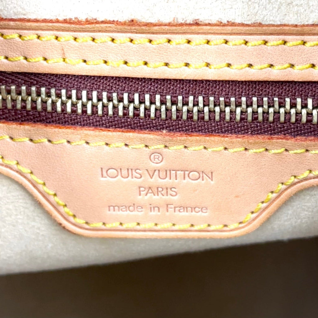 Pre-Owned Looping GM monogram Shoulder bag Brown Leather PVC Gold M51145 LOUIS VUITTON
