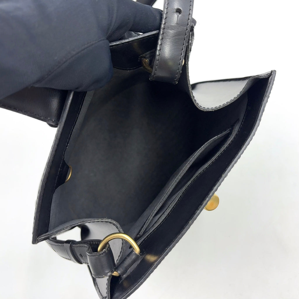 Pre-Owned Cluny Epi Noir Shoulder bag black Leather Gold M52252 LOUIS VUITTON