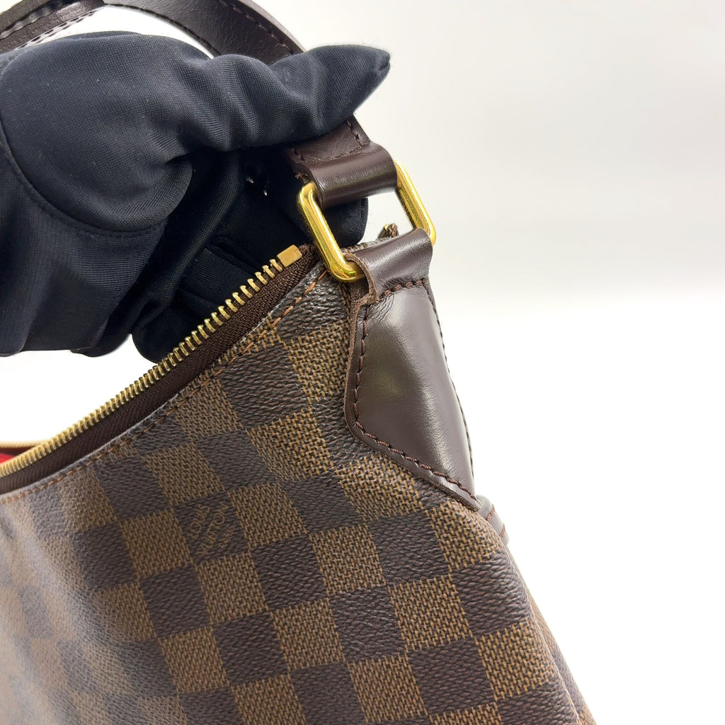 Pre-Owned Bloomsbury PM Damier  ebene Shoulder bag Brown Leather PVC Gold N42251 LOUIS VUITTON
