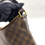 Pre-Owned Bloomsbury PM Damier  ebene Shoulder bag Brown Leather PVC Gold N42251 LOUIS VUITTON