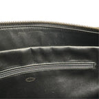 Pre-Owned V-stitch chain Shoulder bag black Grained Calfskin Gold CHANEL