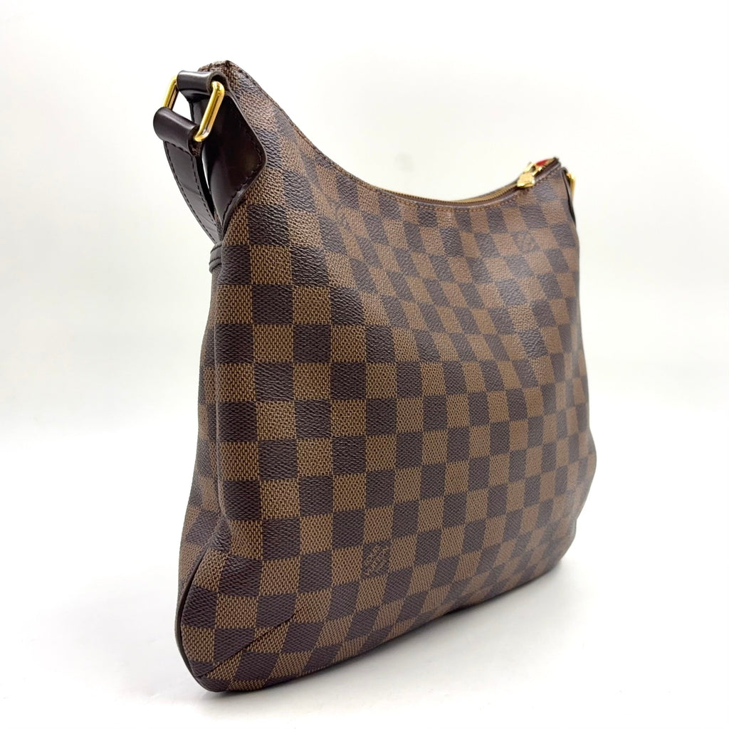 Pre-Owned Bloomsbury PM Damier  ebene Shoulder bag Brown Leather PVC Gold N42251 LOUIS VUITTON