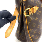 Pre-Owned Batignolles Horizontal monogram tote bag Brown light brown Leather PVC Gold M51154 LOUIS VUITTON