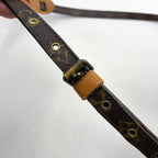 Pre-Owned Amazon monogram Shoulder bag Brown Leather PVC Gold M45236 LOUIS VUITTON