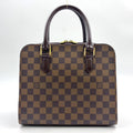 Pre-Owned Brera Damier  ebene Handbag Brown Leather PVC Gold N51150 LOUIS VUITTON