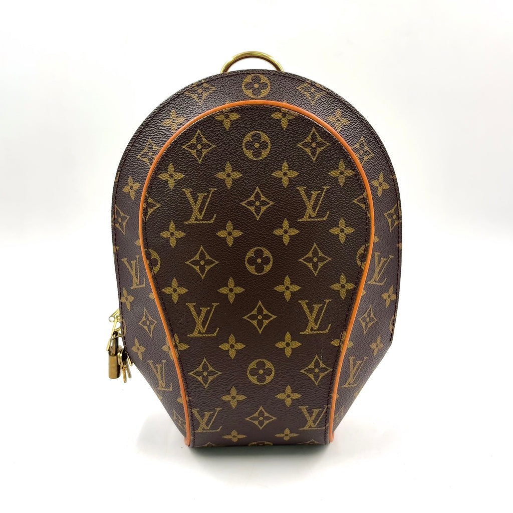 Pre-Owned Ellipse suck add monogram Backpack Brown light brown Leather PVC Gold M51125 LOUIS VUITTON