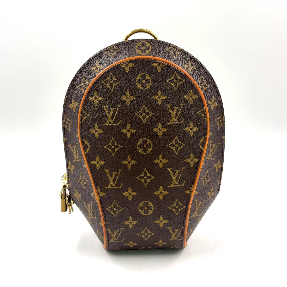 Pre-Owned Ellipse suck add monogram Backpack Brown light brown Leather PVC Gold M51125 LOUIS VUITTON