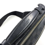 Pre-Owned Ambler Damier Graphite body bag black Leather Canvas PVC Silver N41289 LOUIS VUITTON