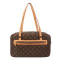 Pre-Owned Cite GM monogram Shoulder bag Brown Leather PVC Gold M51181 LOUIS VUITTON