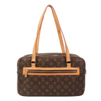 Pre-Owned Cite GM monogram Shoulder bag Brown Leather PVC Gold M51181 LOUIS VUITTON