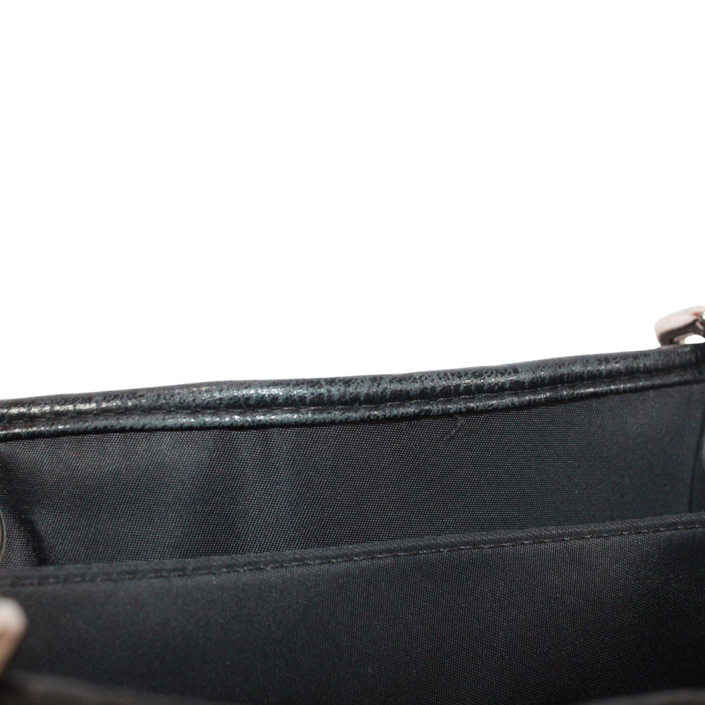 Pre-Owned Canage charming rock Handbag black Nylon Silver Christian Dior