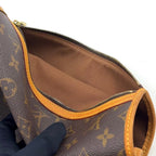 Pre-Owned Boss PM monogram macassar Shoulder bag Brown PVC Gold M56717 LOUIS VUITTON