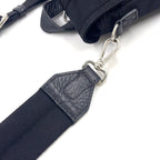 Pre-Owned fendiness mini Shoulder bag black Leather Nylon Silver 7VZ068 FENDI