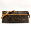 Pre-Owned Popincourt Ron monogram Shoulder bag Brown light brown Leather PVC Gold M40008 LOUIS VUITTON