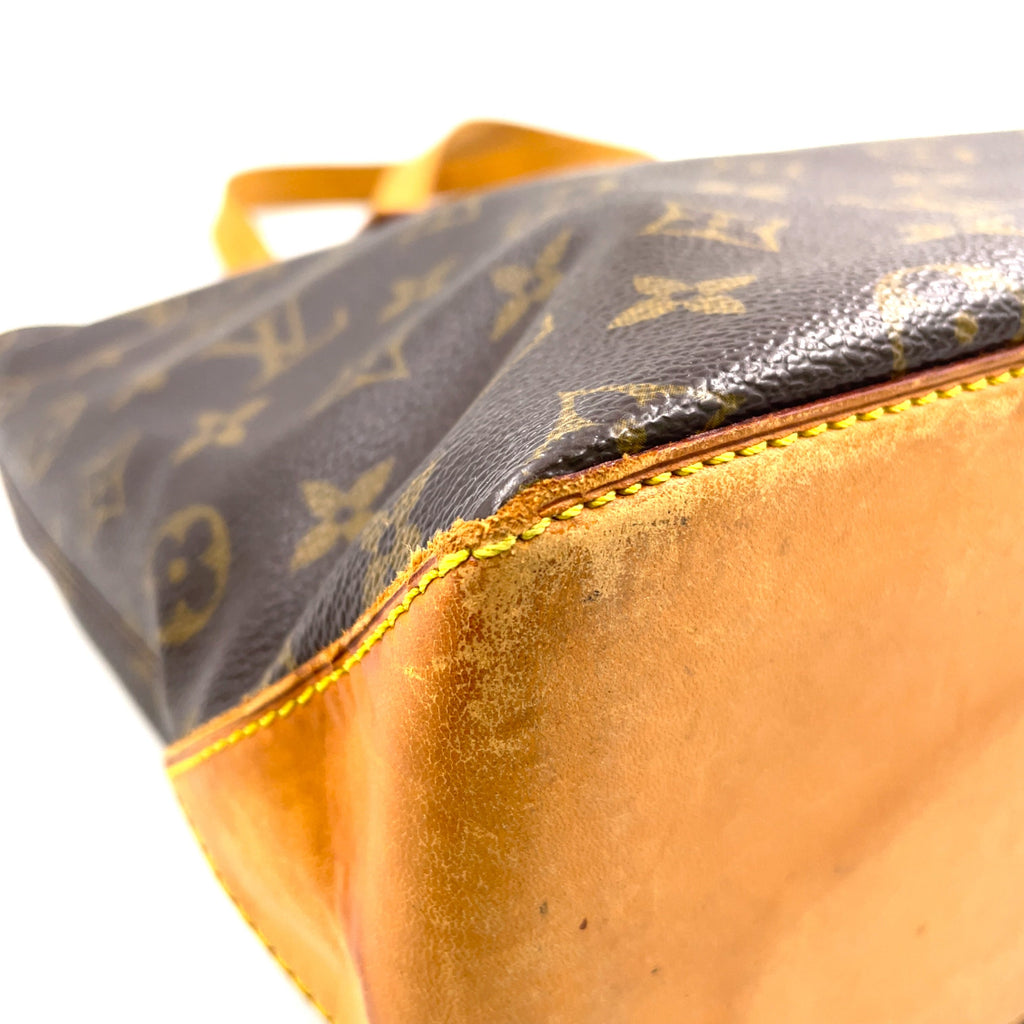 Pre-Owned Cabas Piano monogram tote bag Brown Leather PVC Gold M51148 LOUIS VUITTON