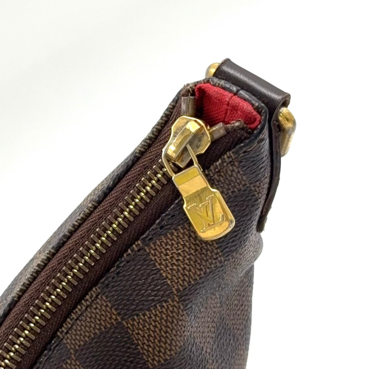 Pre-Owned Bloomsbury GM Damier  ebene Shoulder bag Brown Leather PVC Gold N42250 LOUIS VUITTON
