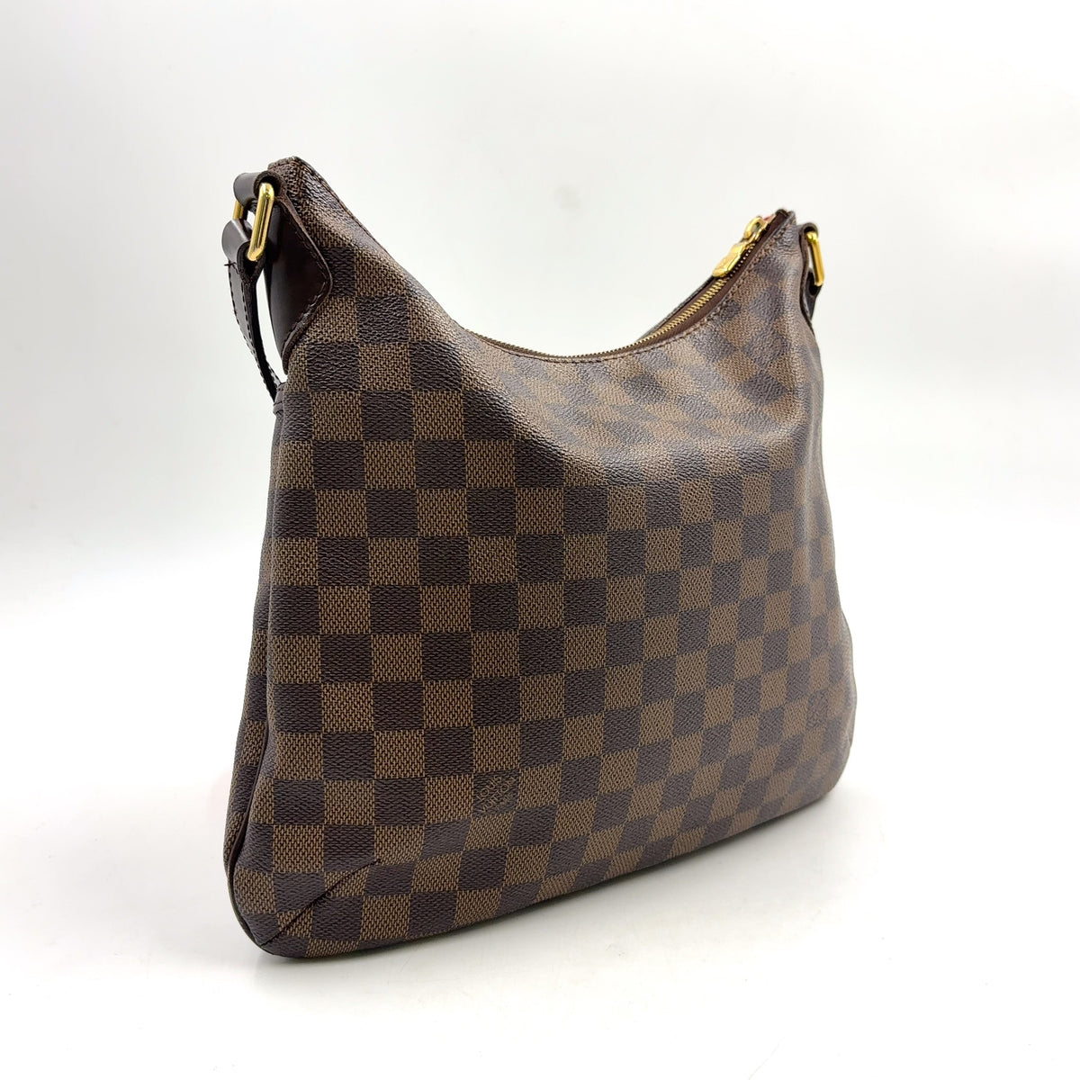 Pre-Owned Bloomsbury PM Damier  ebene Shoulder bag Brown Leather PVC Gold N42251 LOUIS VUITTON