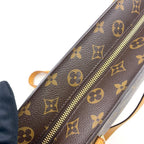 Pre-Owned Babylone monogram tote bag Brown light brown Leather PVC Gold M51102 LOUIS VUITTON