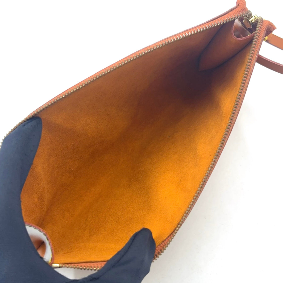 Pre-Owned Accessoires Epi accessory pouch Handbag light brown PVC Gold  M52948 LOUIS VUITTON