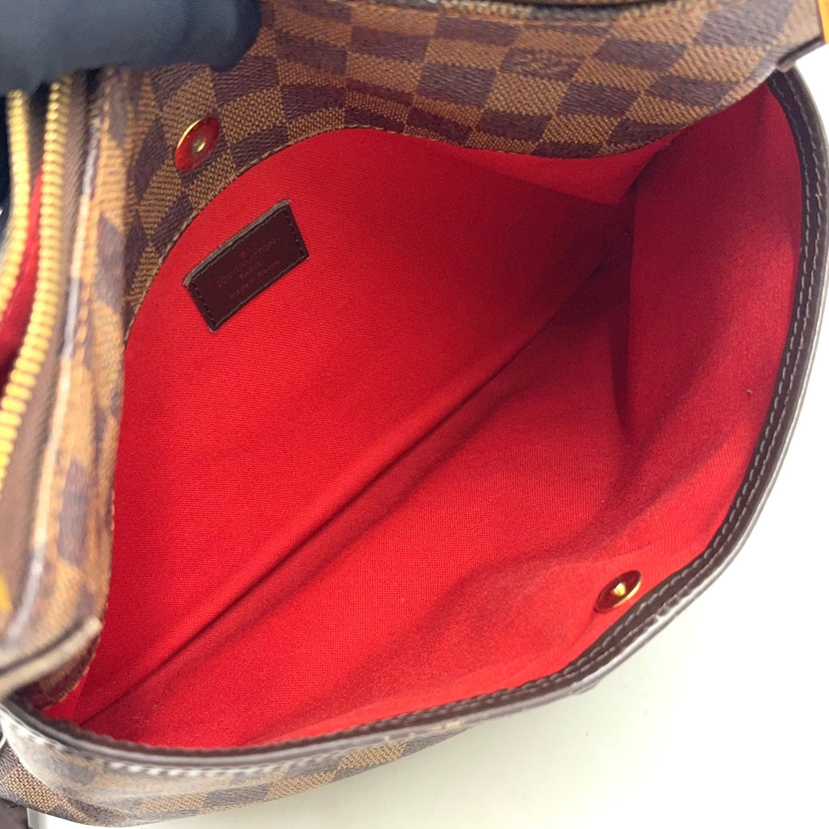 Pre-Owned Bloomsbury PM Damier  ebene Shoulder bag Brown Leather PVC Gold N42251 LOUIS VUITTON