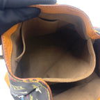 Pre-Owned Audra monogram multicolor Noir Handbag Brown black Leather PVC Gold M40048 LOUIS VUITTON