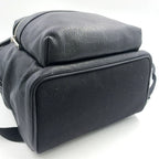 Pre-Owned city Leather Backpack black Leather Silver SAINT LAURENT PARIS