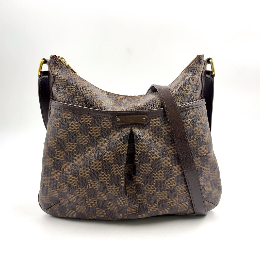 Pre-Owned Bloomsbury PM Damier  ebene Shoulder bag Brown Leather PVC Gold N42251 LOUIS VUITTON