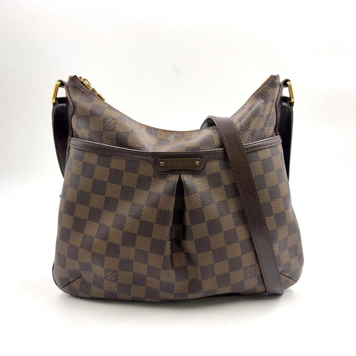 Pre-Owned Bloomsbury PM Damier  ebene Shoulder bag Brown Leather PVC Gold N42251 LOUIS VUITTON
